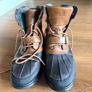 Polo by Ralph Lauren Men's Two-Tone Leather Boots